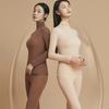 High Neck Thermal Underwear Ultra-thin Invisible Warmth Long Pants Autumn Winter Warmth