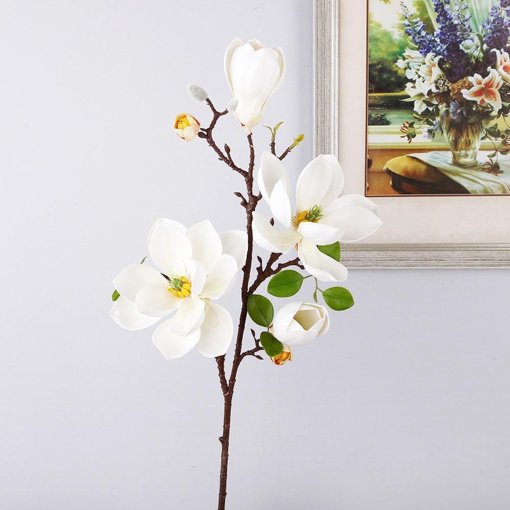Große künstliche Magnolienblüte Real Touch Handgemachte Simulation Große Magnolie EVA Realistische künstliche Orchidee Tischdekoration