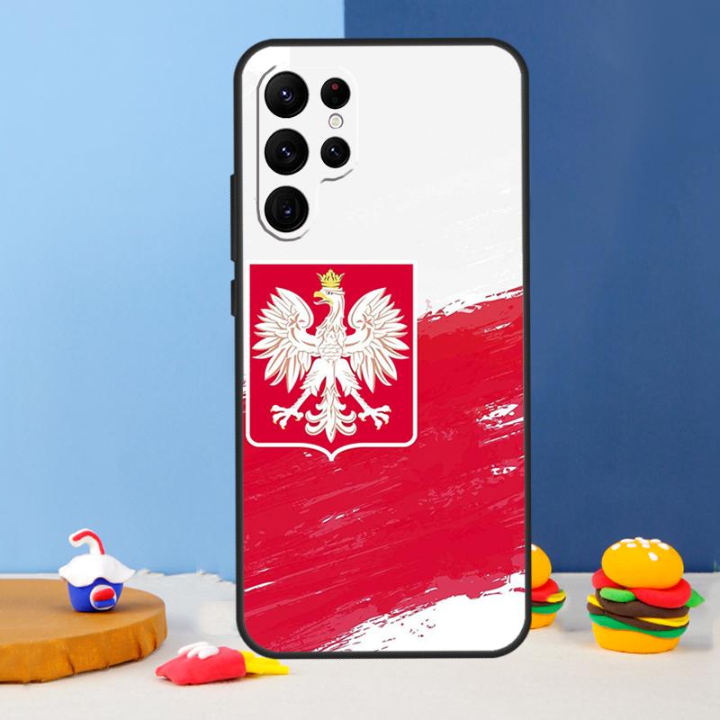 Poland Polish Flag Phone Case For Samsung Galaxy S24 S25 Ultra S9 S10 S20 S22 S21 S23 Plus S24 FE Cover Coque