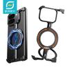 Eary Frameless Case for Google Pixel 9 Pro XL Fold Minimalist Bumper with Magnetic 360° Rotatable Stand Slim Metal Screen Cover