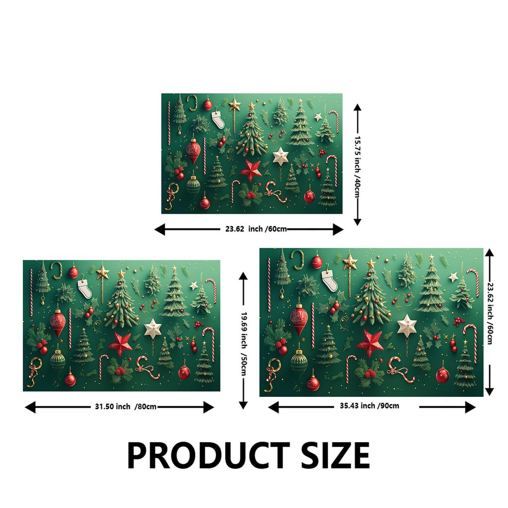 Christmas Diotomite Bathroom Bath Mat Absorbent Foot Mats Non-slip Quick Dry Shower Carpet Rugs Doormat Washable