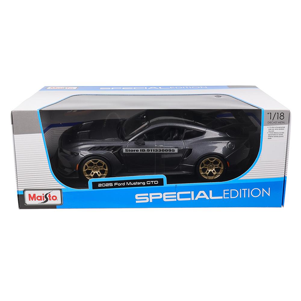 Maïsto 1:18 2025 Ford Mustang CTD Modèle de Voiture en Alliage Modèle Statique Moulé sous Pression Collection Cadeau Jouet Cadeau Base Noire