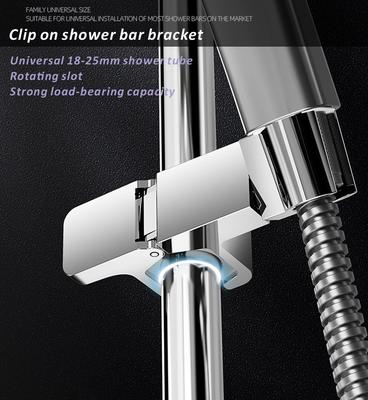 Universal Shower Head Holder Adjustable Shower Rail Holder Bathroom Accessories Replacement Hand Shower Bracket for Slide Bar
