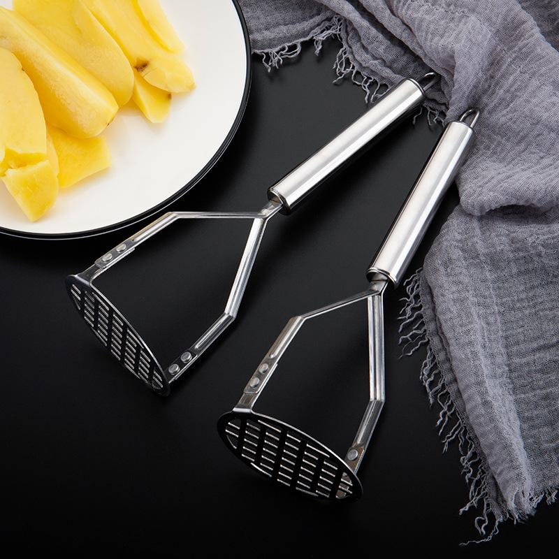 4-styles Stainless Steel Potato Masher Kitchen Pumpkin Garlic Vegetable Fruit Easy Mud Press Grinder Food Crusher Kitchenware