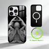 M-Metaphoric Dark Art Phone Case For iPhone 17 16 15 14 13 12 Pro Max Plus for Mirror Wireless Magnetic Cover