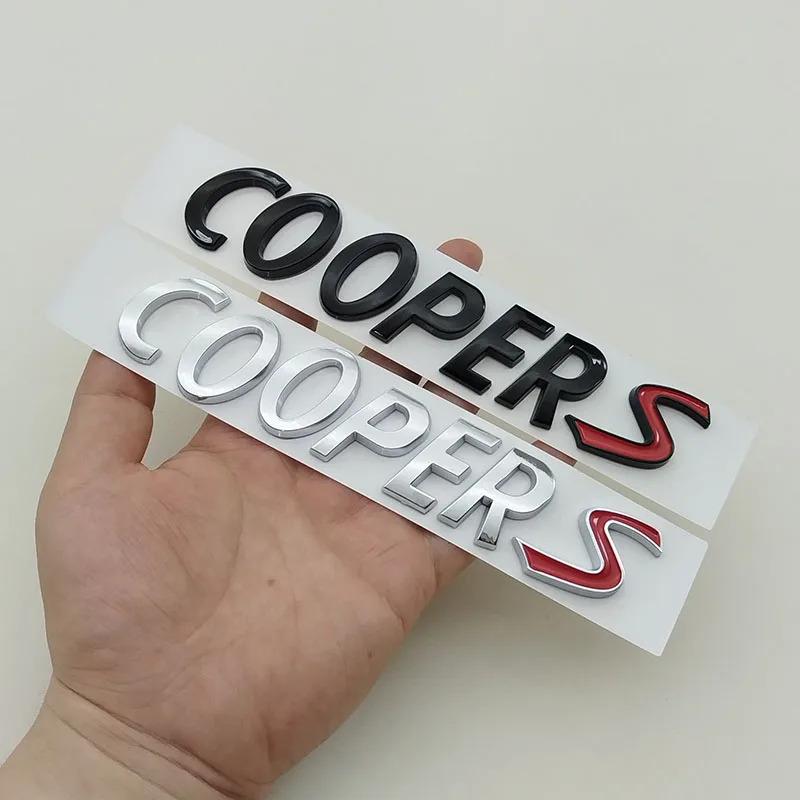 3D ABS Cooper S Písmena Logo Znak Odznak Auto Zadní Kufr Samolepky Pro MINI R55 R56 F56 R50 R52 F55 JCW R53 Příslušenství