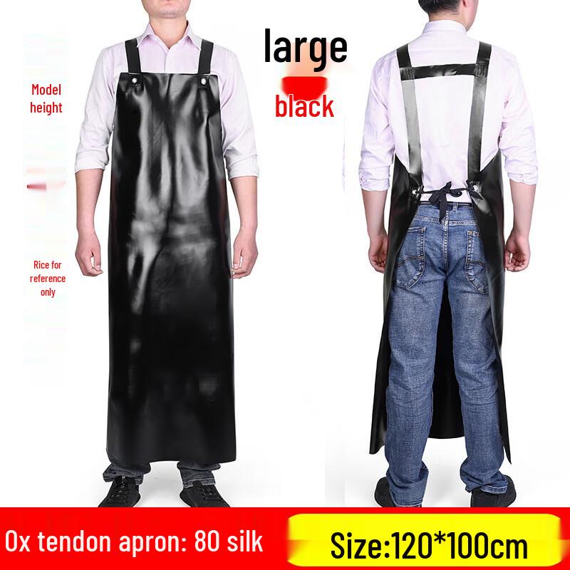 Heavy-Duty Waterproof Oil-Proof Bib Apron