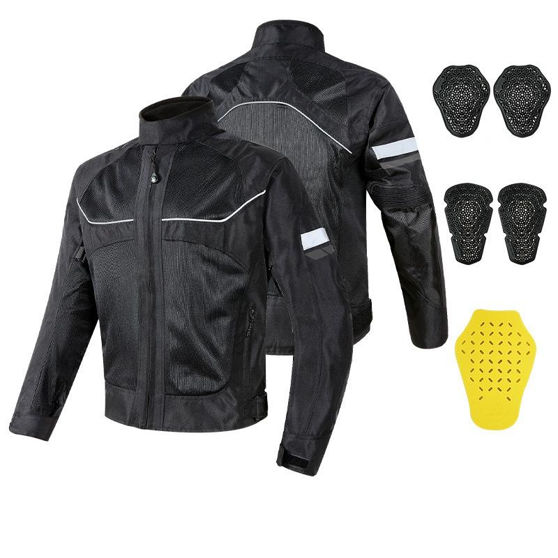 Motorcycle Riding Clothes Men's And Women's Anti Fall Clothes Reflective Mesh Breathable Motorcycle Clothes Four Season Jackets Racing Clothes
