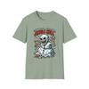 Unisex Softstyle T-Shirt Creepy Snowman Skeletal Gothic Holiday Christmas