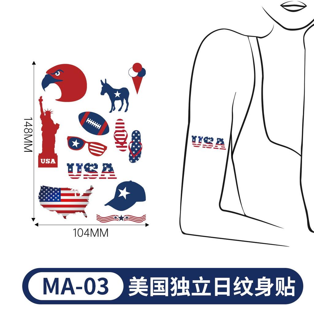 Glitter Freckles Face Tattoos, Independence Day Temporary Tattoos For Adults Kids,Fake Tattoos