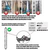 10-Zoll Kettensägenkette 40 Treibglieder Sägezubehör Ersatz Kettensägenkette 3/8" LP 0,043" Spur Sägekette zum Schneiden von Holz