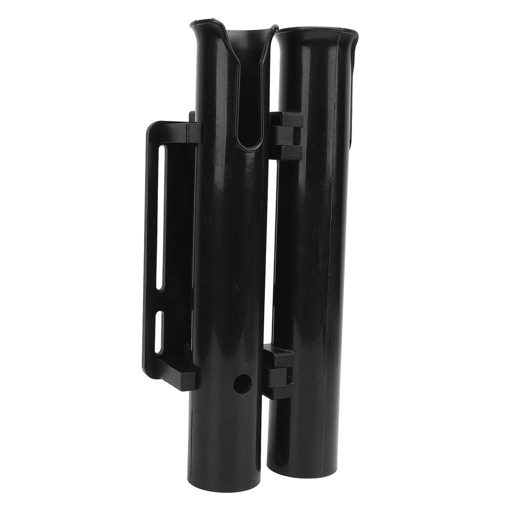 Fishing Rod Holder Bracket Plastic Secure Fixation Portable 2 Tube Fishing Rod Holder Rack for Motorcycle Electric Bike