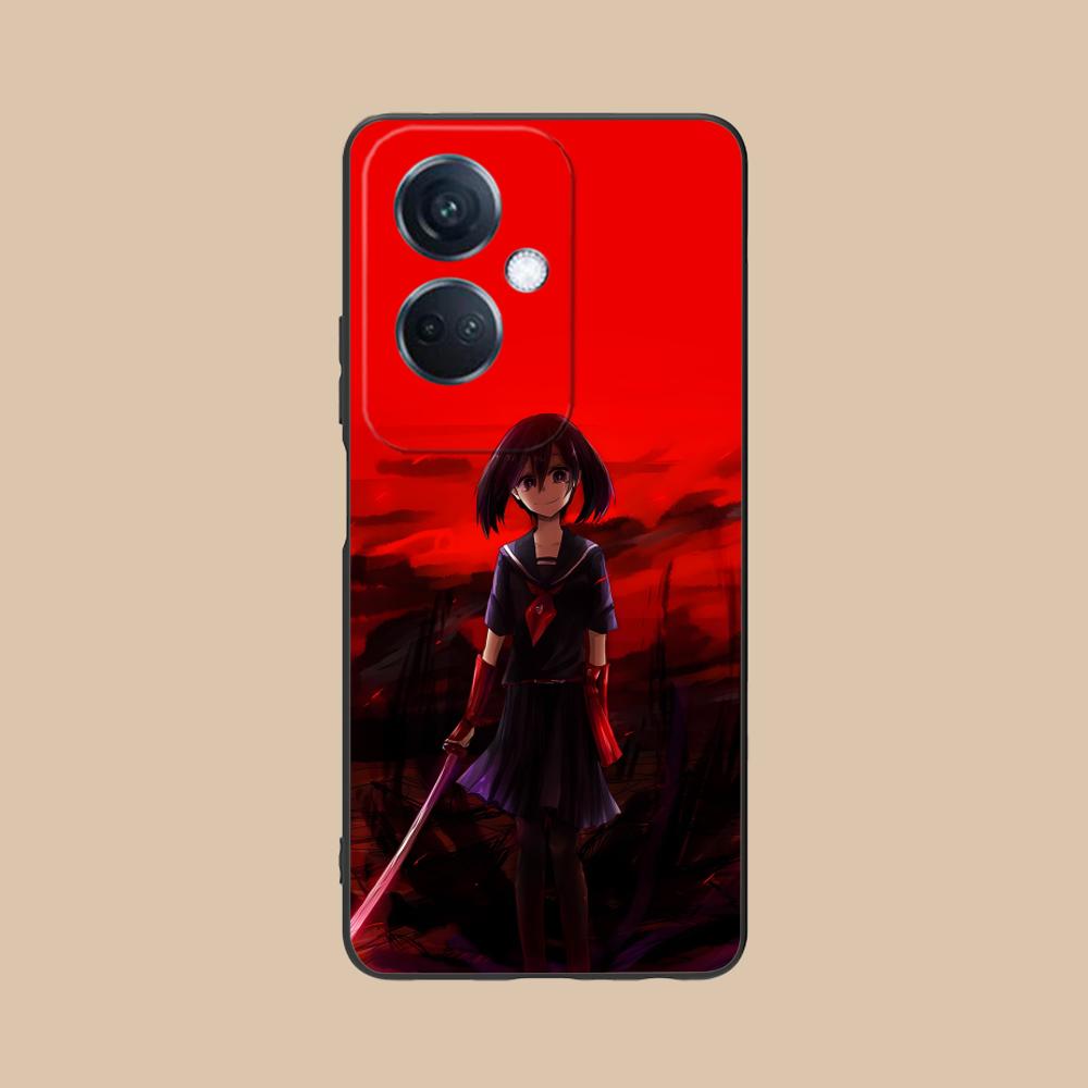 Akame Kurome Matte TPU Mobile Phone Case for OPPO Reno 14 13 12 11 10 9 8 7 6 5 F T Pro 5G Colorful Printing Cover