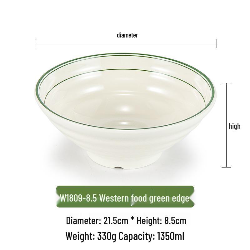 Pink Melamine Ramen Bowl - Creative Conical Hat Design, Imitation Porcelain, Large for Beef Noodle Soup and Mala Tang.