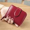 Frauen Brieftasche Frau Kurze Karte Halter Leder Weibliche Geldbörse Vintage Frauen Luxus Kleine Brieftasche