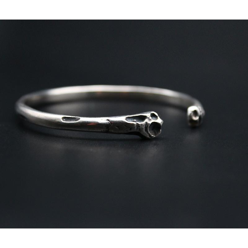 original design "rib" bracelet white copper silver-plated couple student male and female bone bracelet Halloween