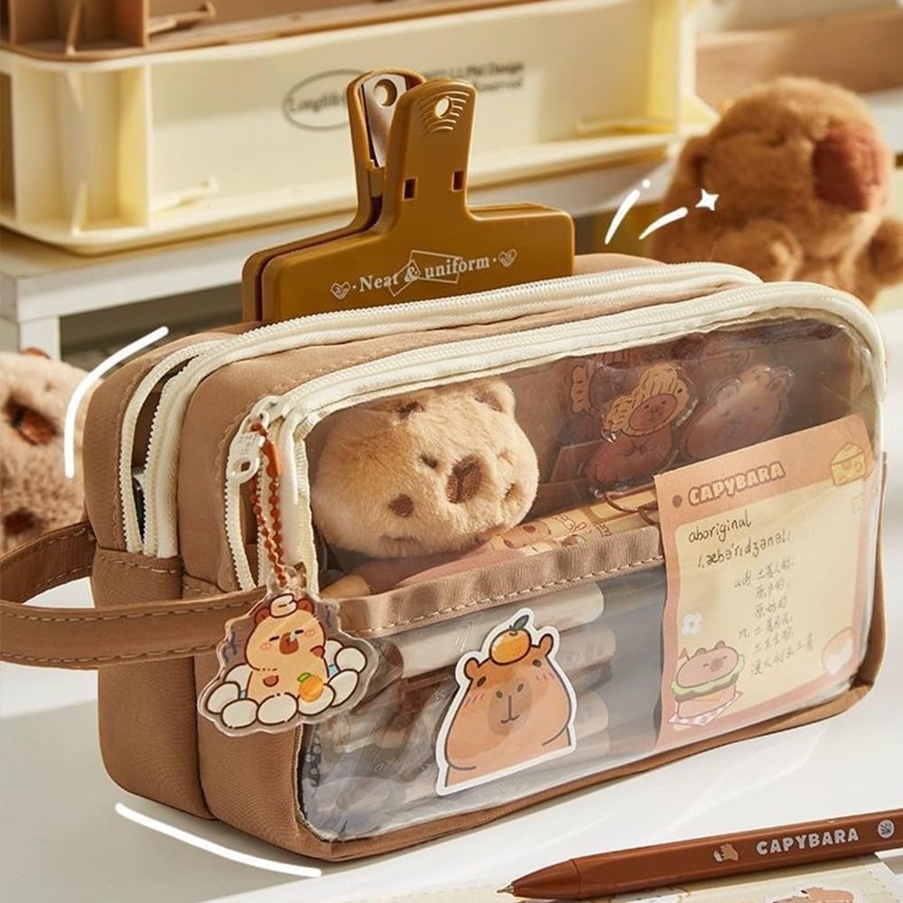 Capybara Pencil Animal Pencil Multifunctional Gadget Carrying School Office School Entrance Birthday Gift Case, Case, Pouch, Stationery, Case,
