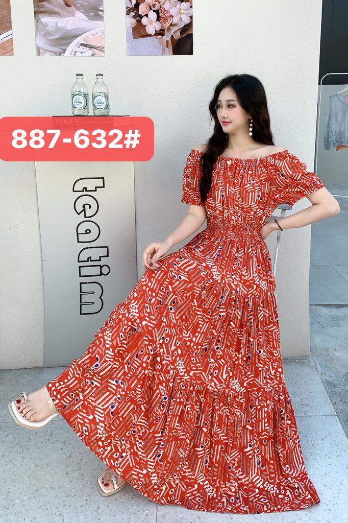 Seaside vacation beach dress cotton floral dress female shabahemi muslim