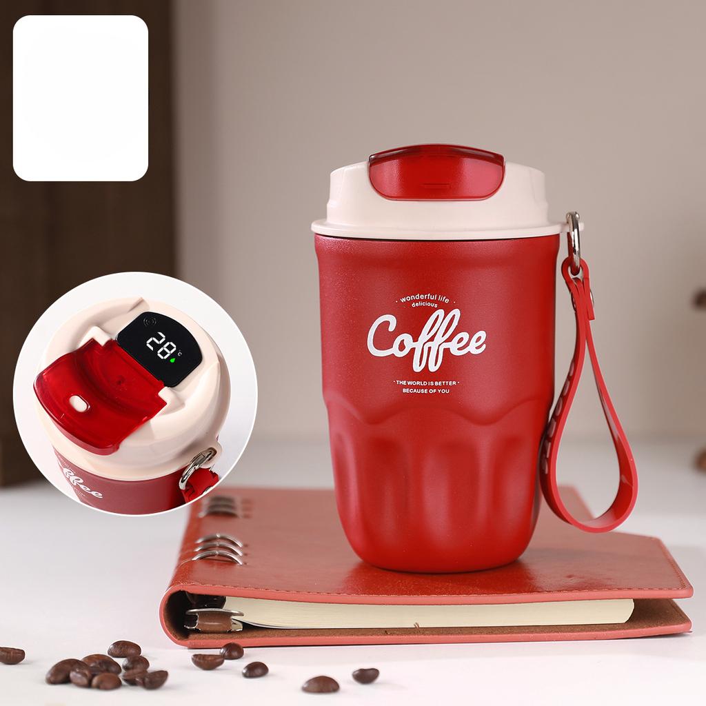 Intelligent Temperature Measuring Hand To Improve The Value of Mug 316 Stainless Steel Coffee Cup Household Heat-resistant Portable Water Cup