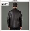 Men's Genuine Sheepskin Lapel Coat - Winter 2025 Single-Breasted Leather Jacket with Plush Lining for Middle-Aged Dads