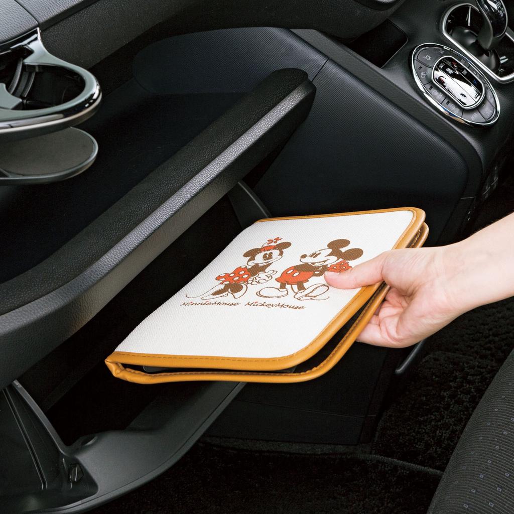 BONFORM Mickey Minnie Mouse Vehicle Registration Document MM for & Case, Natural, Light/Standard Cars, 30x21x2cm, Ivory, 7537-32I