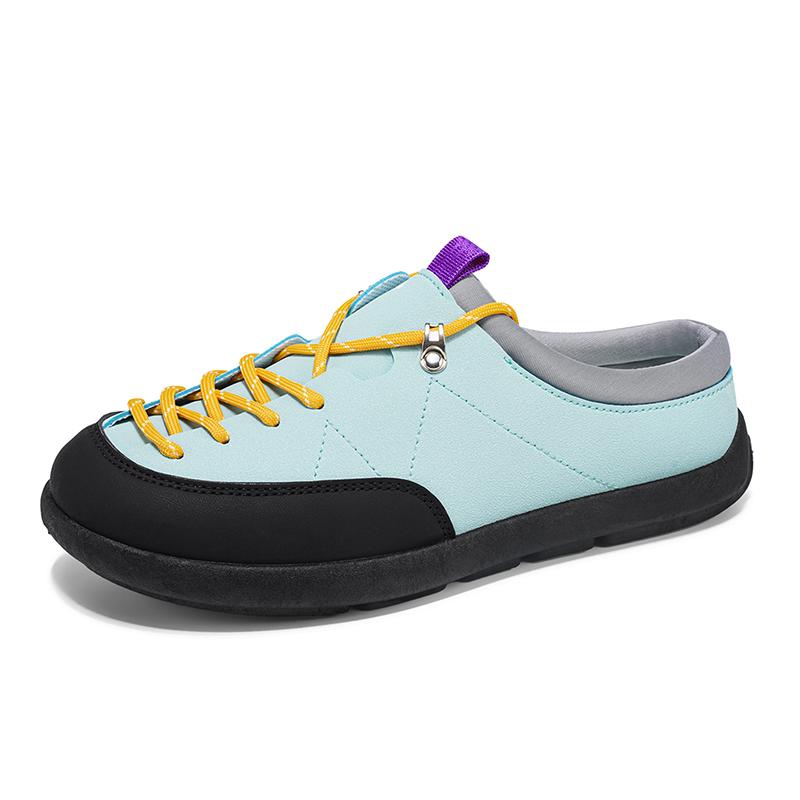 

Platform Mules Men Half Shoes for Man Leather Luxury Slide Sandals Slip On Flat Sneakers Open Back Casual Shoes Loafers Slippers 37