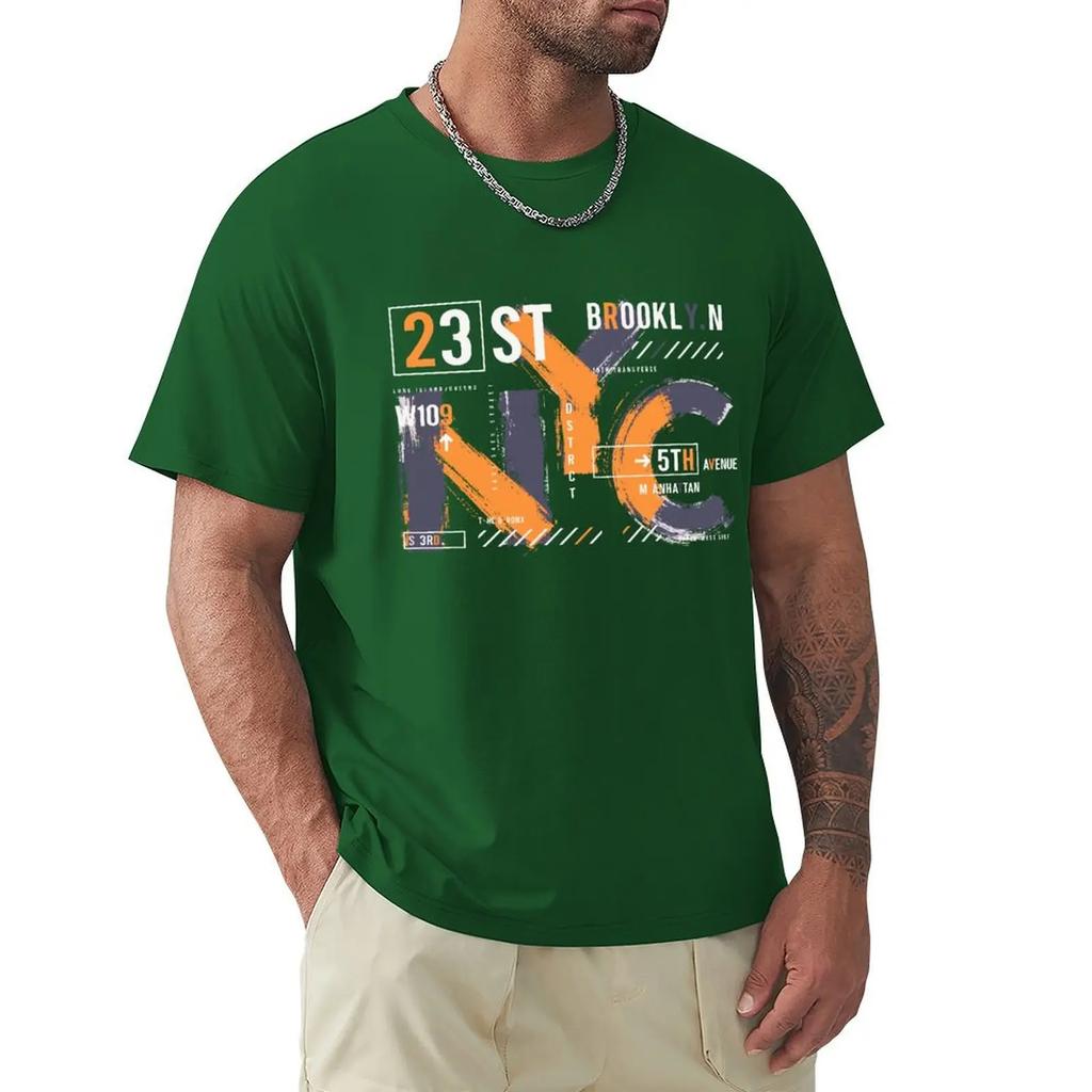 New York City Urban Stylish Graphics NYC T Shirt Harajuku Short Sleeve T-shirt 100% Cotton Graphics Tshirt Tops