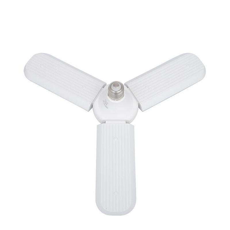 

E27 Светодиодная деформируемая гаражная лампа 6500K холодный белый цвет регулируемые панели складные потолочные светильники внутреннее освещение мастерской склада белый