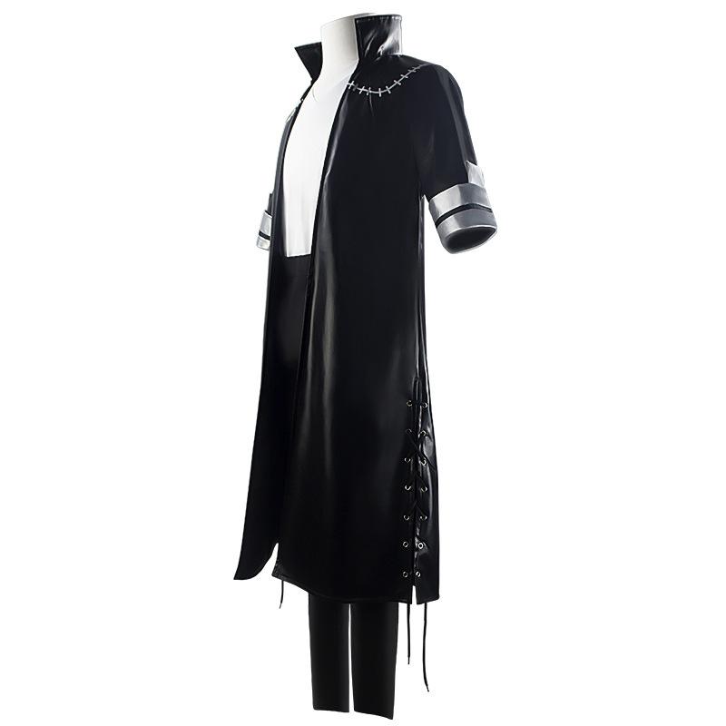 Anime My Hero Academia Dabi Disfraz de Cosplay Abrigo Negro Camisa Pantalones Conjunto Completo Uniforme Traje de Carnaval Fiesta de Halloween para Hombres Adultos