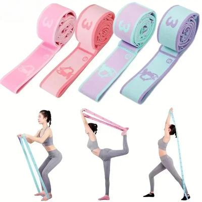 Cinturones de yoga para deportes, bandas de resistencia, entrenamiento de pilates, cinturón de ejercicio físico, gimnasio en casa, banda elástica, correa, accesorios de yoga