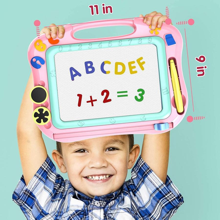Lavagna Magnetica per Imparare a Disegnare Lavagne Bianche Magiche Blocco per Scrittura Cancellabile Giocattoli Regalo Giocattoli Educativi per Scarabocchiare per Bambini