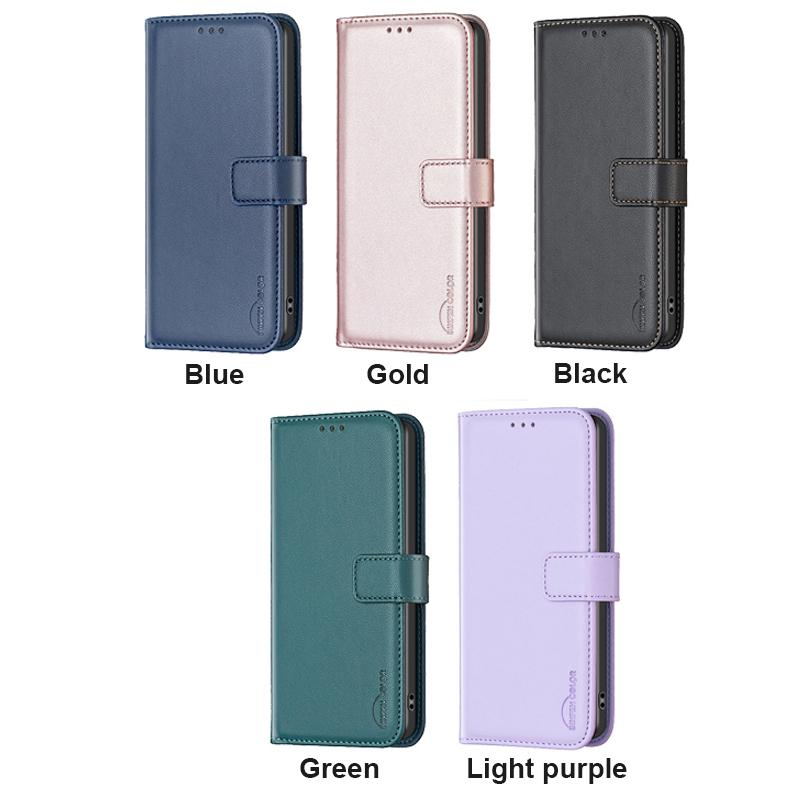 Lommebok Kortspor Magnetisk Flip Ekte Lær Etui for iPhone 15 14 13 12 Pro Max Xs Max Xr 8 /Samsung S24 S23 S22 S21 Ultra Plus A14 A13 A54 A53 A52