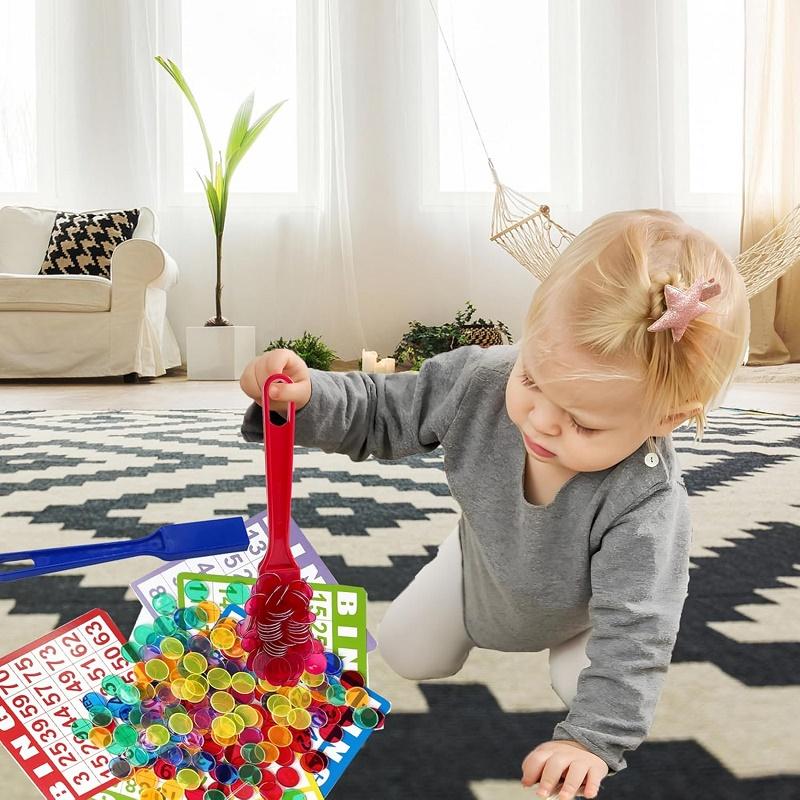 Montessori Magnetic Bingo Wands Color Cognitive Math Science Educational Learning Toys For Children Kids Sorting Games Bingo Toy