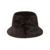 VARZAR VA Long Label Fur Bucket Hat Brown