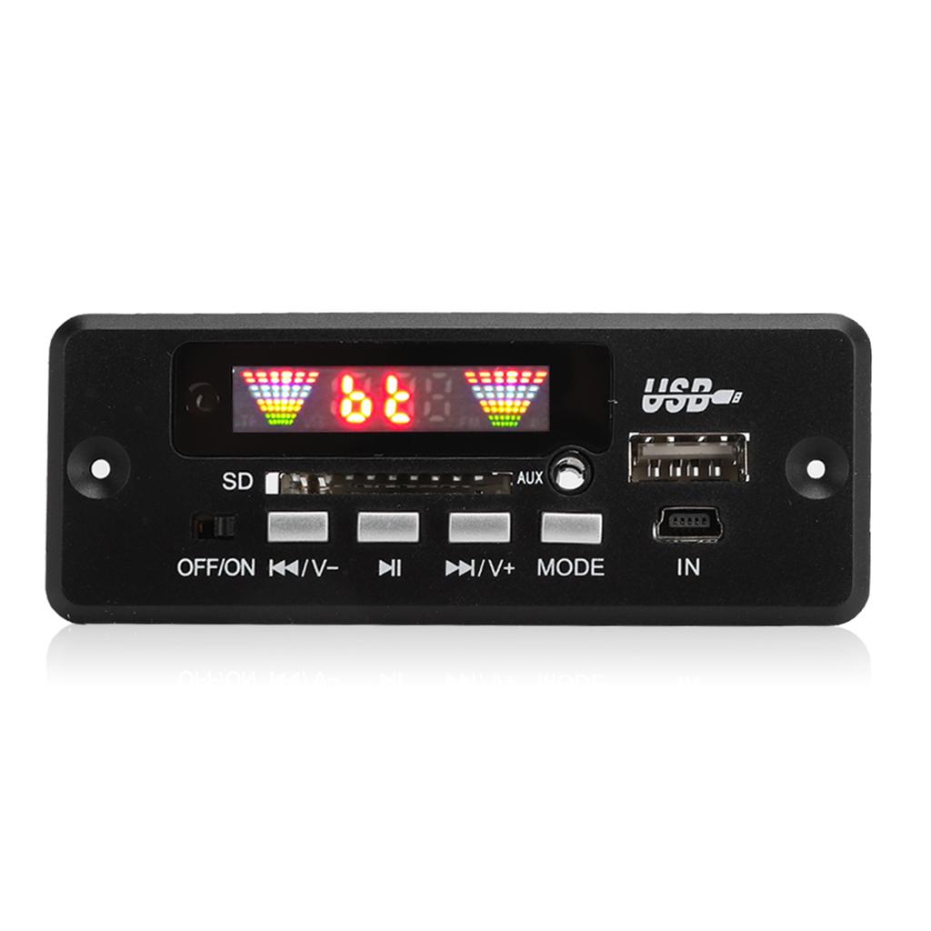 02CABT DX AUX Colorful Display Lossless FLAC MP3 Bluetooth 5.0 Call Decoder Board(Black )