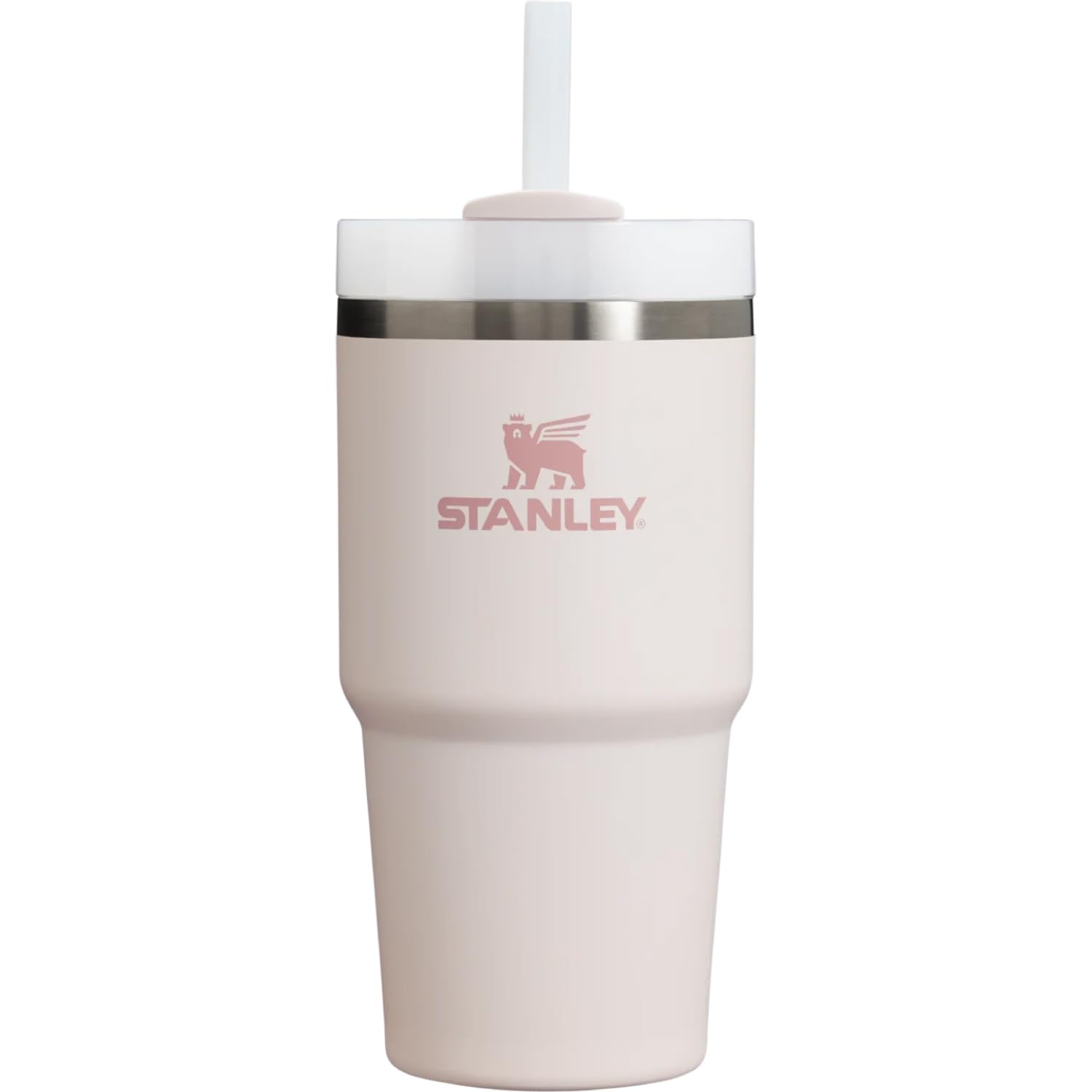 

STANLEY Vacuum Rose Quartz with Perfect for Outdoor Dishwasher Warranty Included Japanese H2.0 Quencher, 0.6L, 2.0, 600ml, Insulated, Durable, Straw,