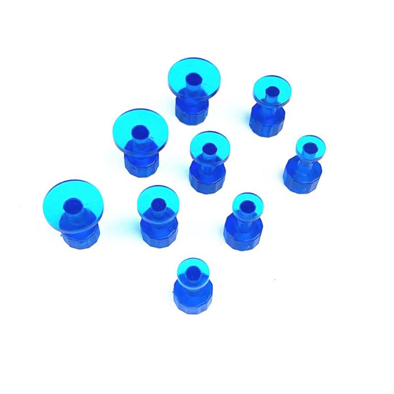 9pcs Car Pit Puller Pulling Tabs Transparent Gasket Dent Repair Hail Dent Removal Tools Paintless