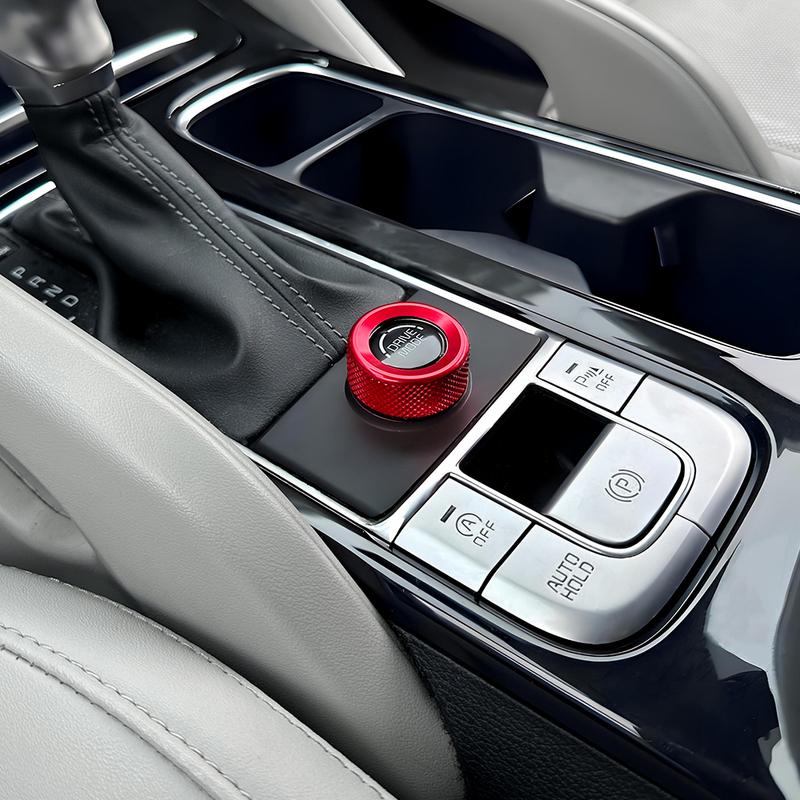 For Kia Telluride -2025 Car Tuning Aluminum Alloy Central Drive Model Switch Knob Ring Cover Trim Interior Accessories