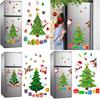 1 Set Santa Claus Garage Decoration Elk Atmosphere Decorative Christmas Fridge Magnets Holiday Cartoon Refrigerator
