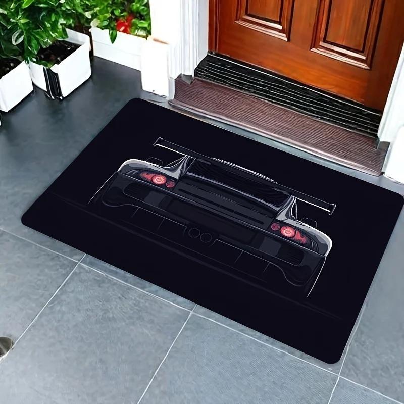 Car Designs Non-Slip Machine Washable Doormat  Floor Mat for Home Entrance Bedroom Living Room Decor