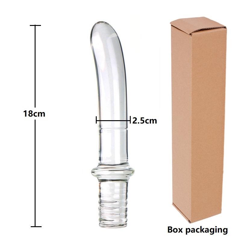 Dildo-uri din Sticlă de Cristal Dildo Realist Mărgele de Sticlă Penis Plug Anal pentru Punct G Jucării Sexuale Erotice pentru Femei Cupluri Adulți