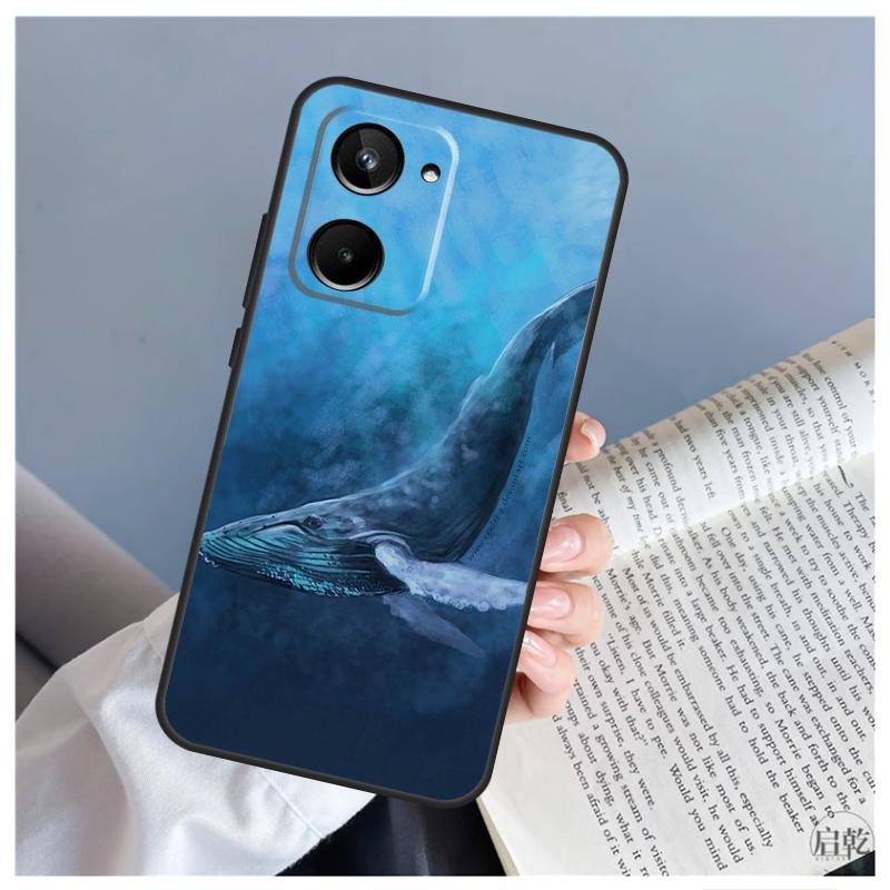 Blue Whale Case For Realme 12 11 10 9 Pro Plus GT5 GT Neo5 C21Y C25s C30 C31 C33 C35 C51 C53 C55 C67