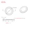 2Pieces Bass Speaker Loudspeaker Vibrating Passive Radiator Speaker Passive Radiator Repair Accessories DIY Home Theater