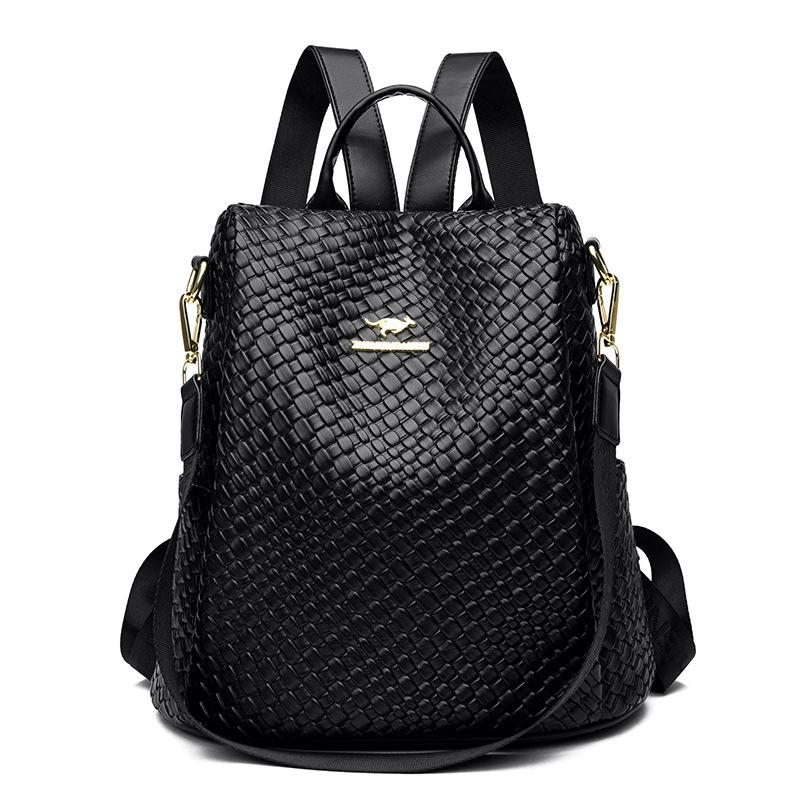 

A Fashionable and Simple Backpack, A Multi-functional, Large-capacity and Durable Crossbody Bag for Women чорний