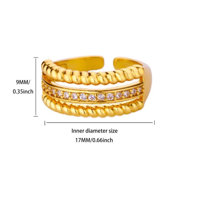 Light luxury high-end cross zircon ring women's fashion personalized bow does not fade titanium steel index finger temperament jewelry