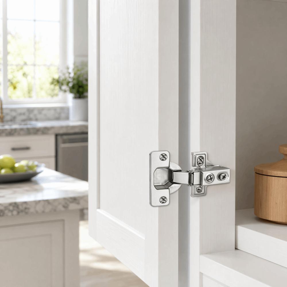 4pcs Adjustable Door Hinges Concealed Soft Close Hinges Heavy Cabinet Hinges  Cupboard