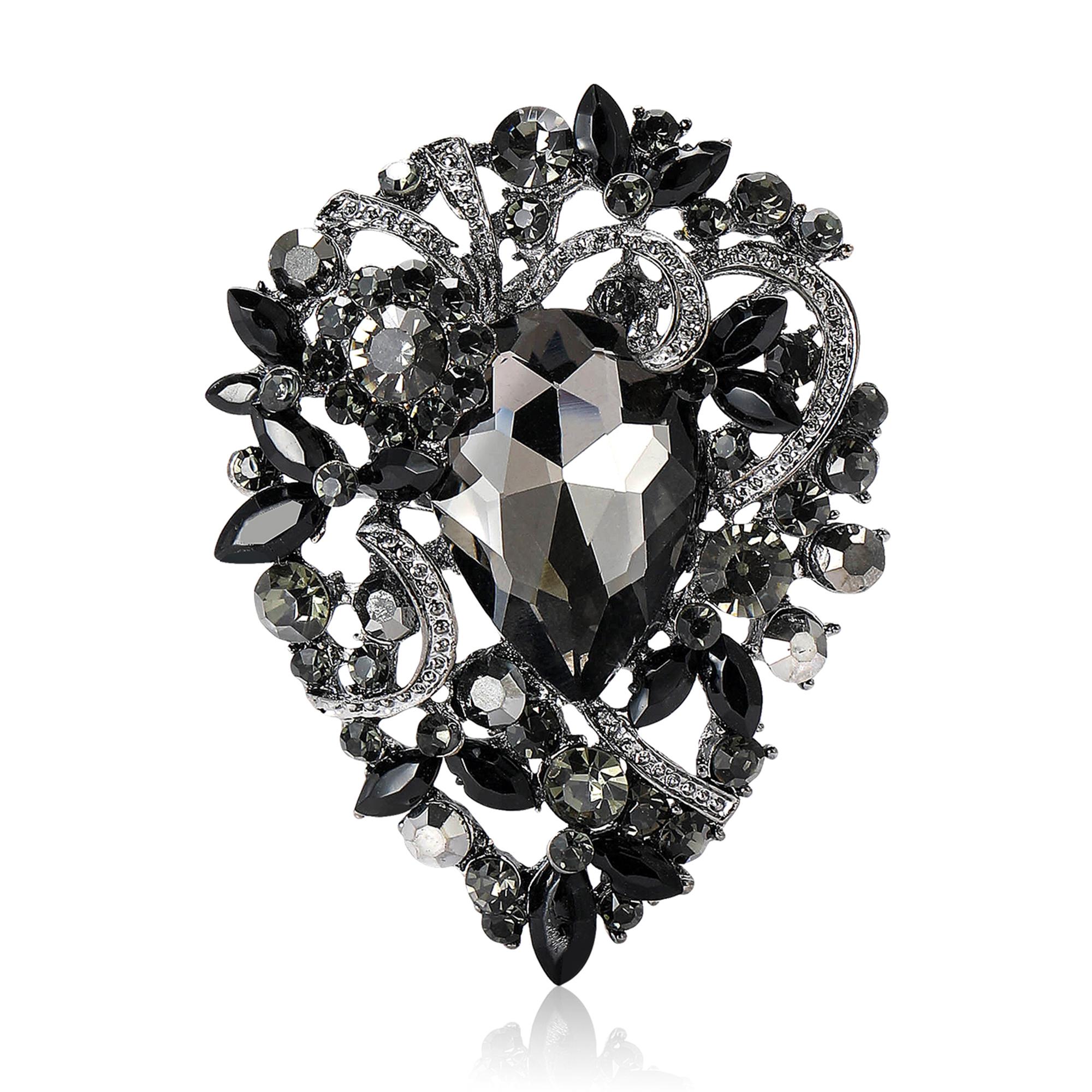 

Винтажная брошь из хрустального стекла для женщин, стразовые булавки, подарки для вечеринок, банкетные ювелирные аксессуары