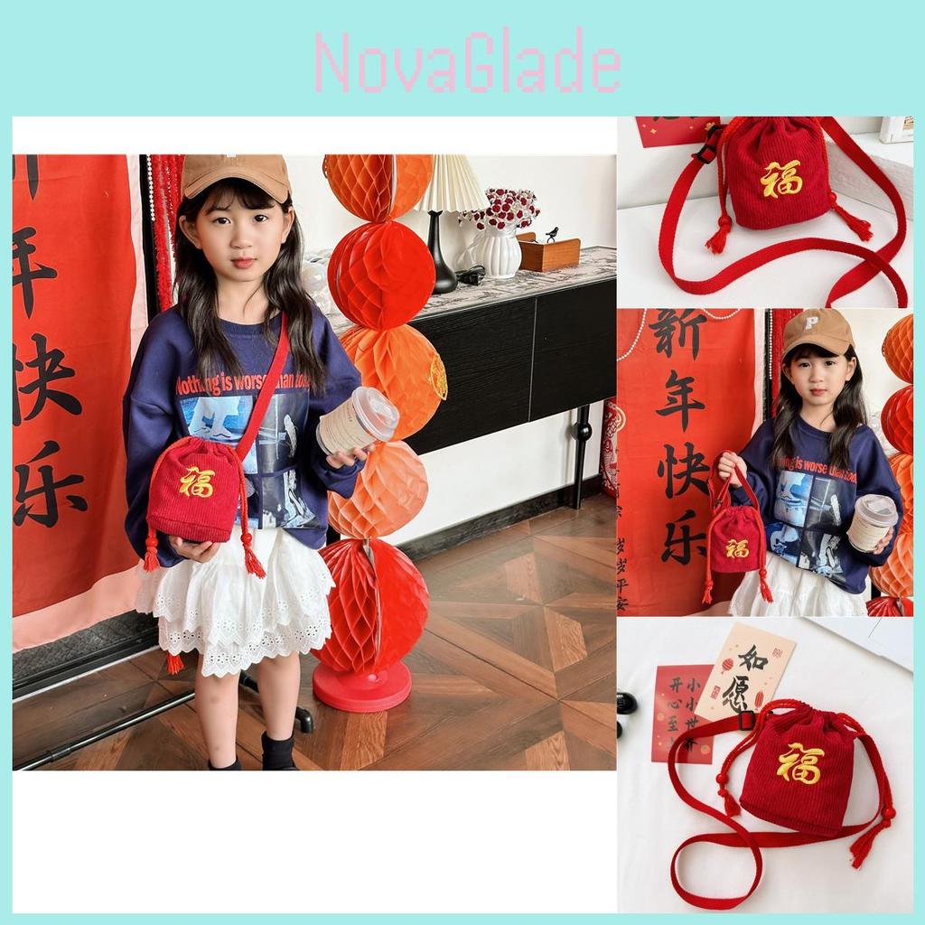 Stylish Miniature Baby New Year Red Fortune Bag Ideal For Kids Accessories And Coin Purse
