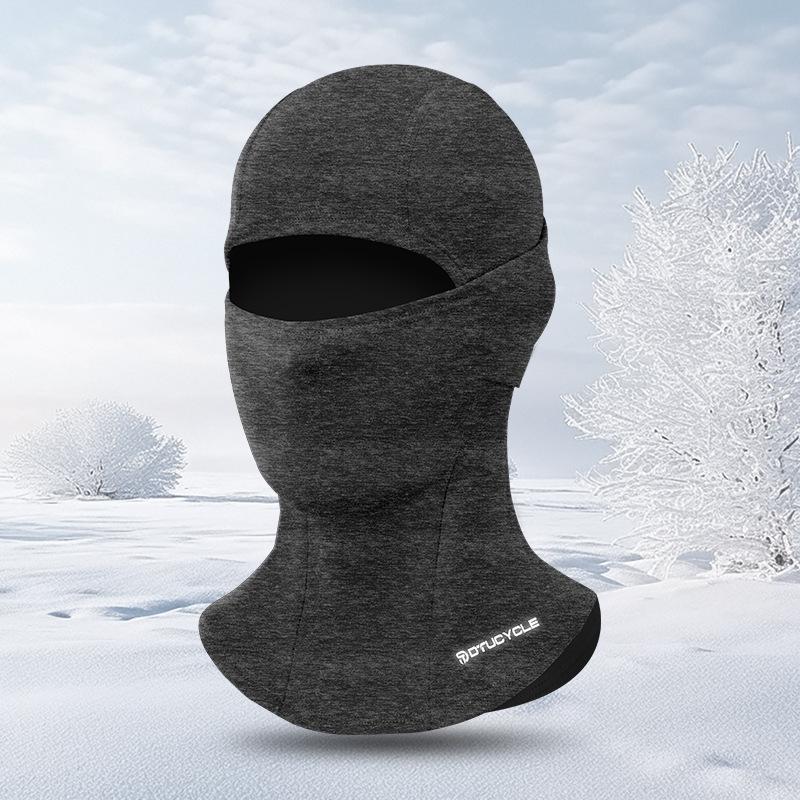 Zimní větruodolná lyžařská a cyklistická obličejová maska a nákrčník