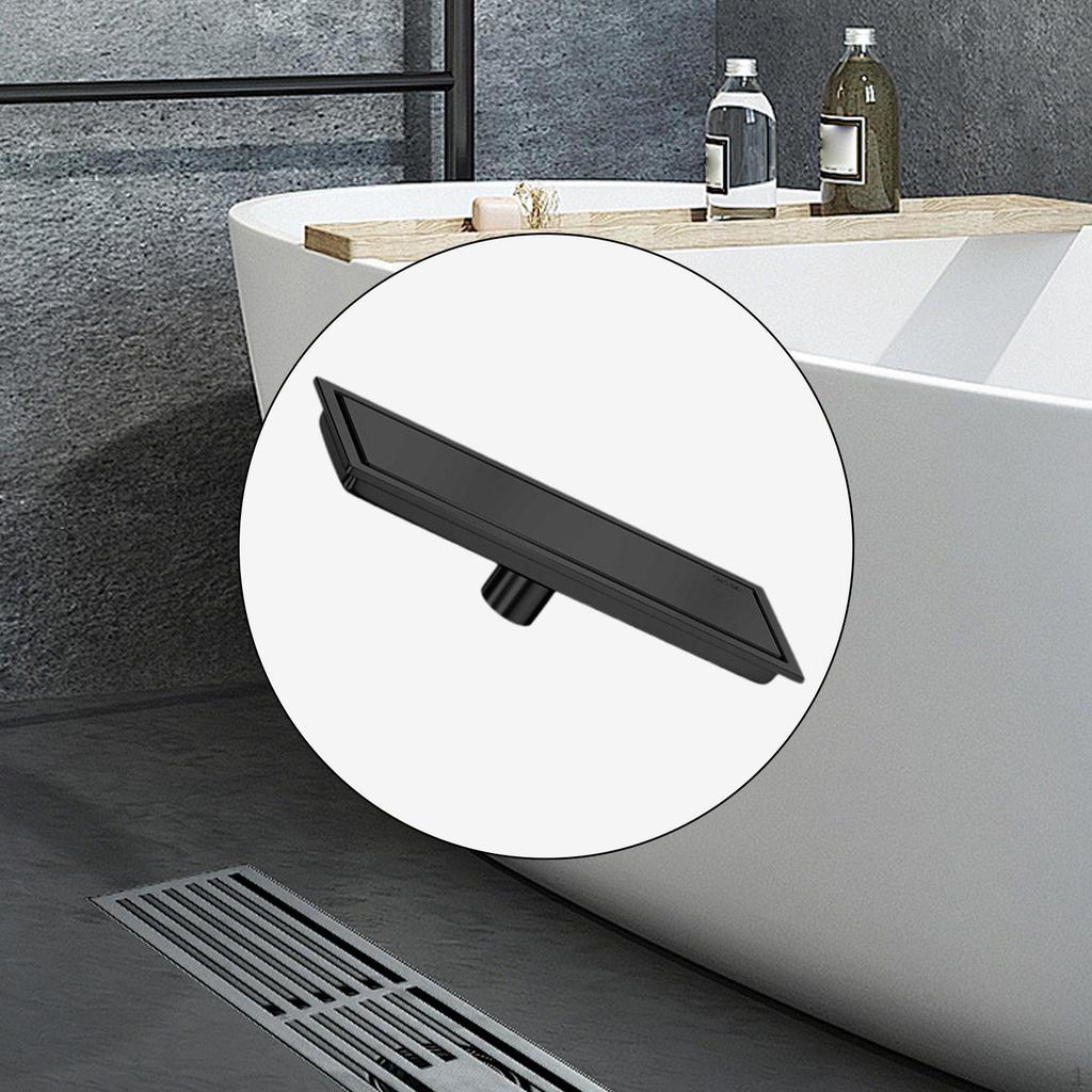 Rectangular Floor Drain Fast Drainage Flat Linear Shower for Home Bathroom